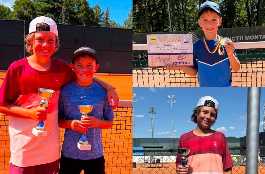  GS TennisClub Bistrița, noi performanțe la turneele Federației Române de Tenis. FOTO