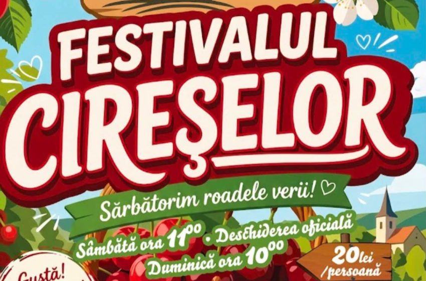  Festivalul Cireșelor începe astăzi la Jelna! Un weekend plin de gust, tradiții și voie bună, la doar câțiva kilometri de Bistrița