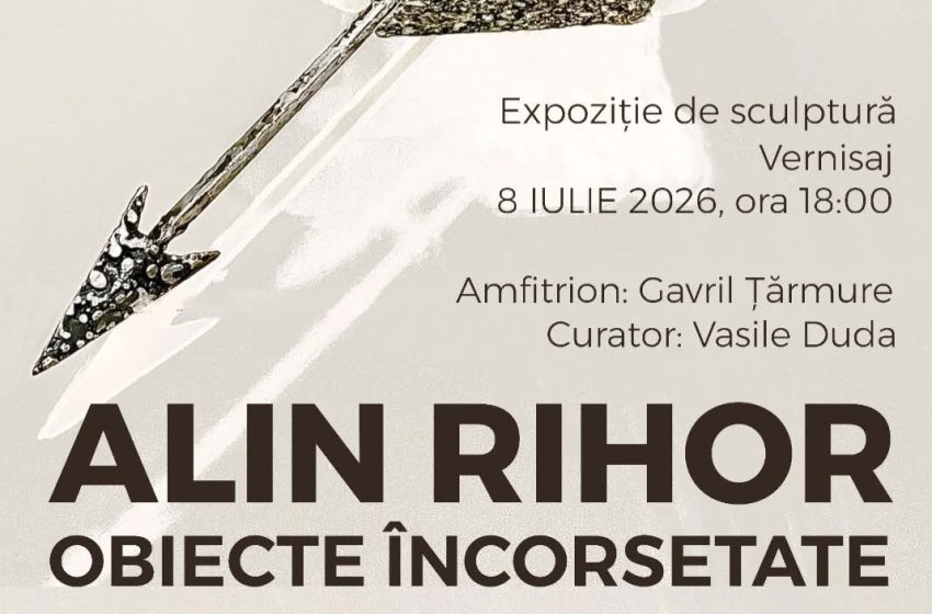  „Obiecte Încorsetate”, prima expoziție personală a sculptorului Alin Rihor, la Casa cu Lei