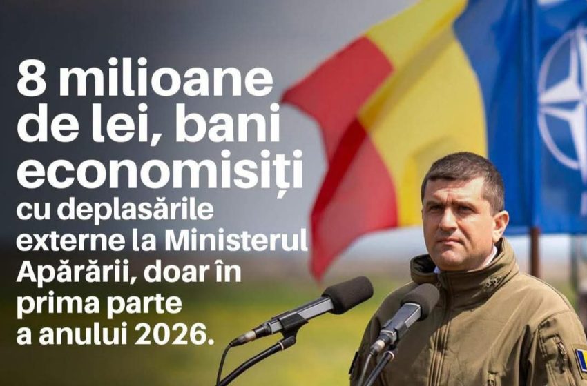  USR: 8 milioane de lei, bani economisiți cu deplasările externe la Ministerul Apărării, doar în prima parte a anului 2026