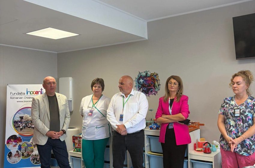  Sala de joacă din Secția Pediatrie a Spitalului Clinic  Județean de Urgență Bistrița s-a redeschis după lucrările de modernizare. FOTO