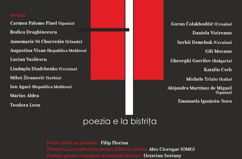  Bistrița devine, din nou, capitala poeziei și muzicii. Festivalul Internațional revine între 16 și 19 iulie