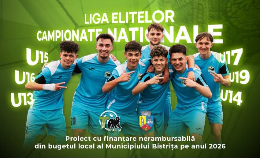  ACS Transilvania Bistrița investește în viitorul fotbalului juvenil printr-un nou proiect finanțat de Primăria Bistrița. FOTO
