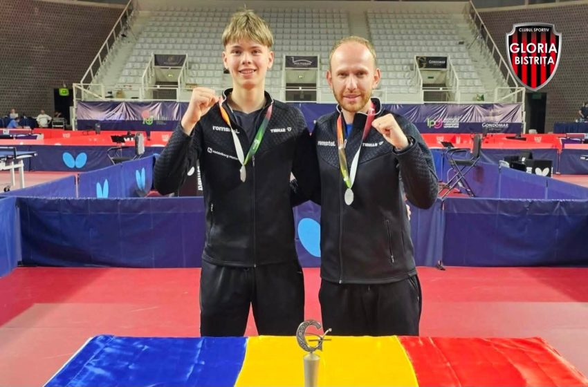  Tenis de masă: Performanța europeană pentru Mihai Nagy și Alex Dincă de la Gloria Bistrița