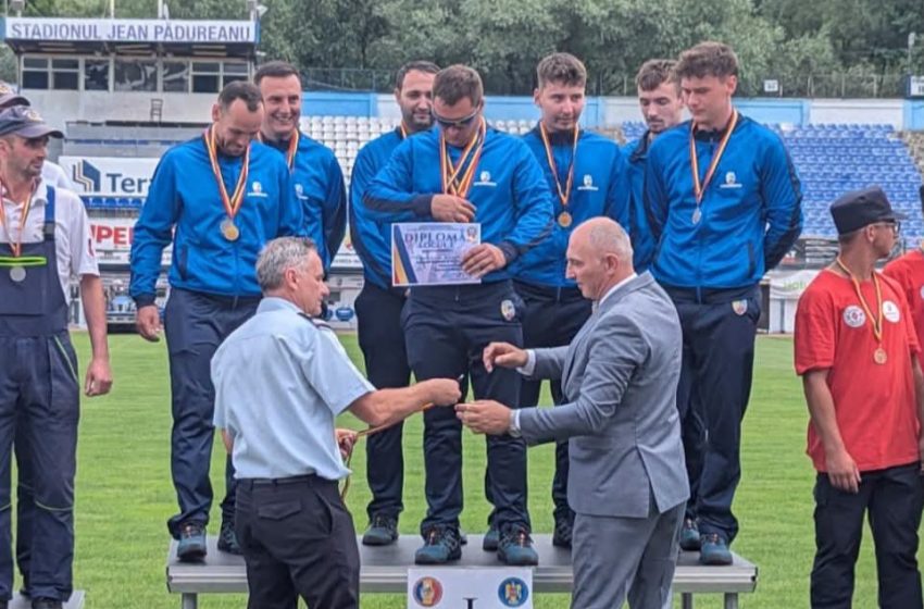  SVSU Bistrița, cea mai bună echipă la etapa interjudețeană a concursurilor profesionale. Pompierii voluntari merg la faza națională. FOTO