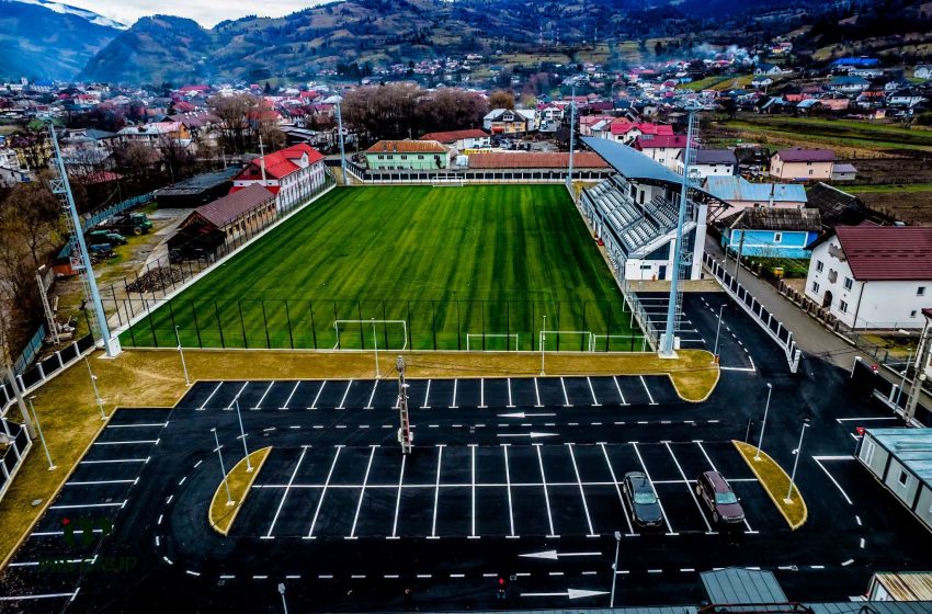  Stadionul „Gabana” renaște. Rodna are oficial una dintre cele mai moderne baze sportive din zonă