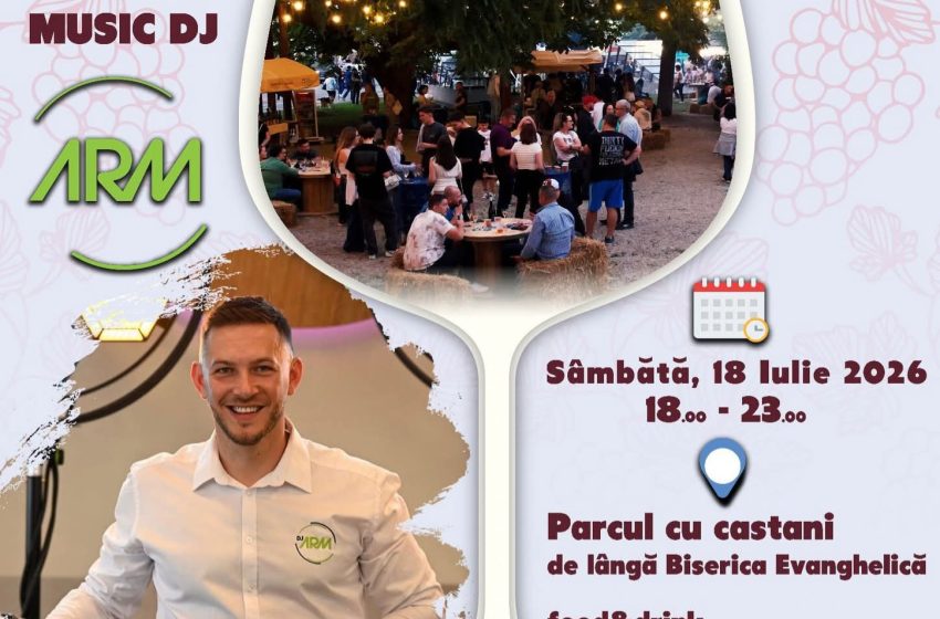  Seară internațională în centrul Bistriței. DJ ARM aduce hituri din toate colțurile lumii sub castani