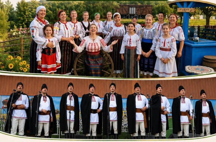  Spectacol folcloric la Parva, după sfințirea bisericii cu hramul Nașterea Maicii Domnului
