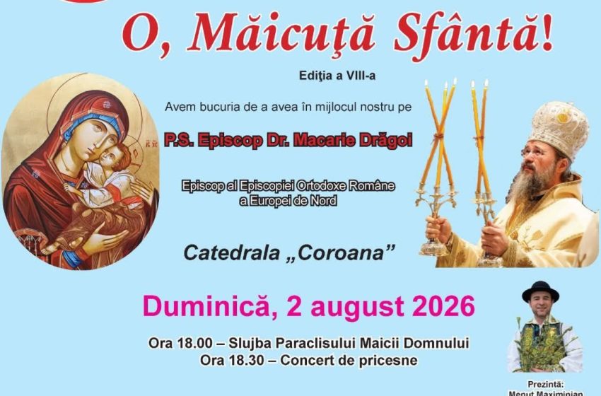  Concertul de pricesne „O, Măicuță Sfântă!” revine la Bistrița. Artiști îndrăgiți vor urca pe scena celei de-a VIII-a ediții