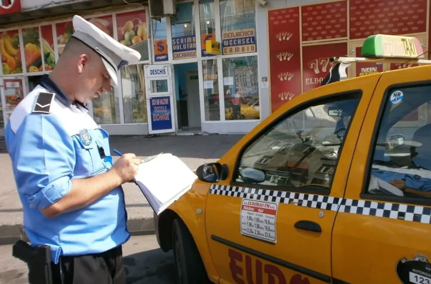  Controale la taximetriști pe Valea Bârgăului. Amenzi de peste 8.600 de lei și un certificat de înmatriculare retras