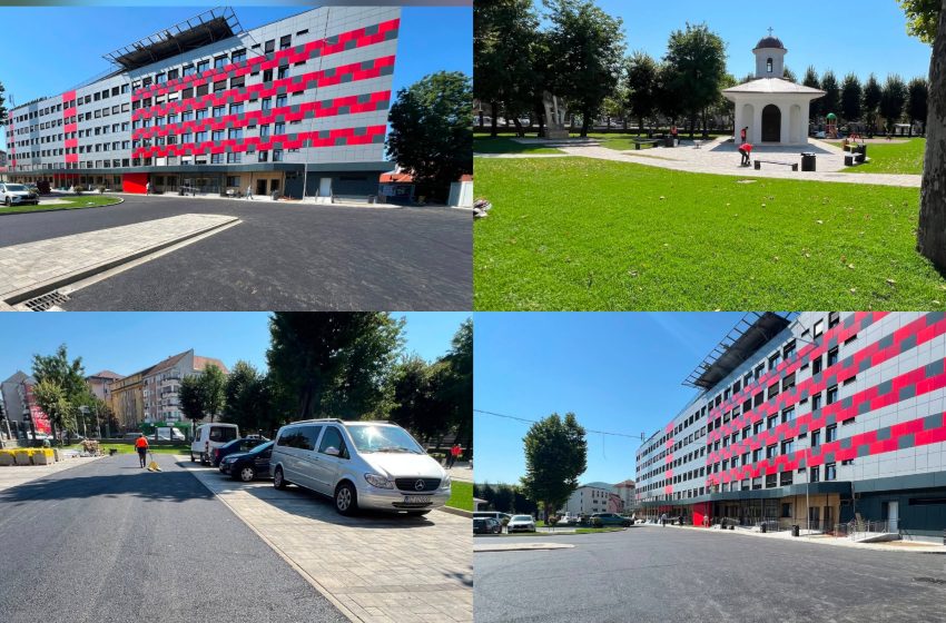  Lucrările continuă la Spitalul Clinic Județean de Urgență Bistrița: Extinderea, reabilitarea și modernizarea curții sunt în plină desfășurare. FOTO