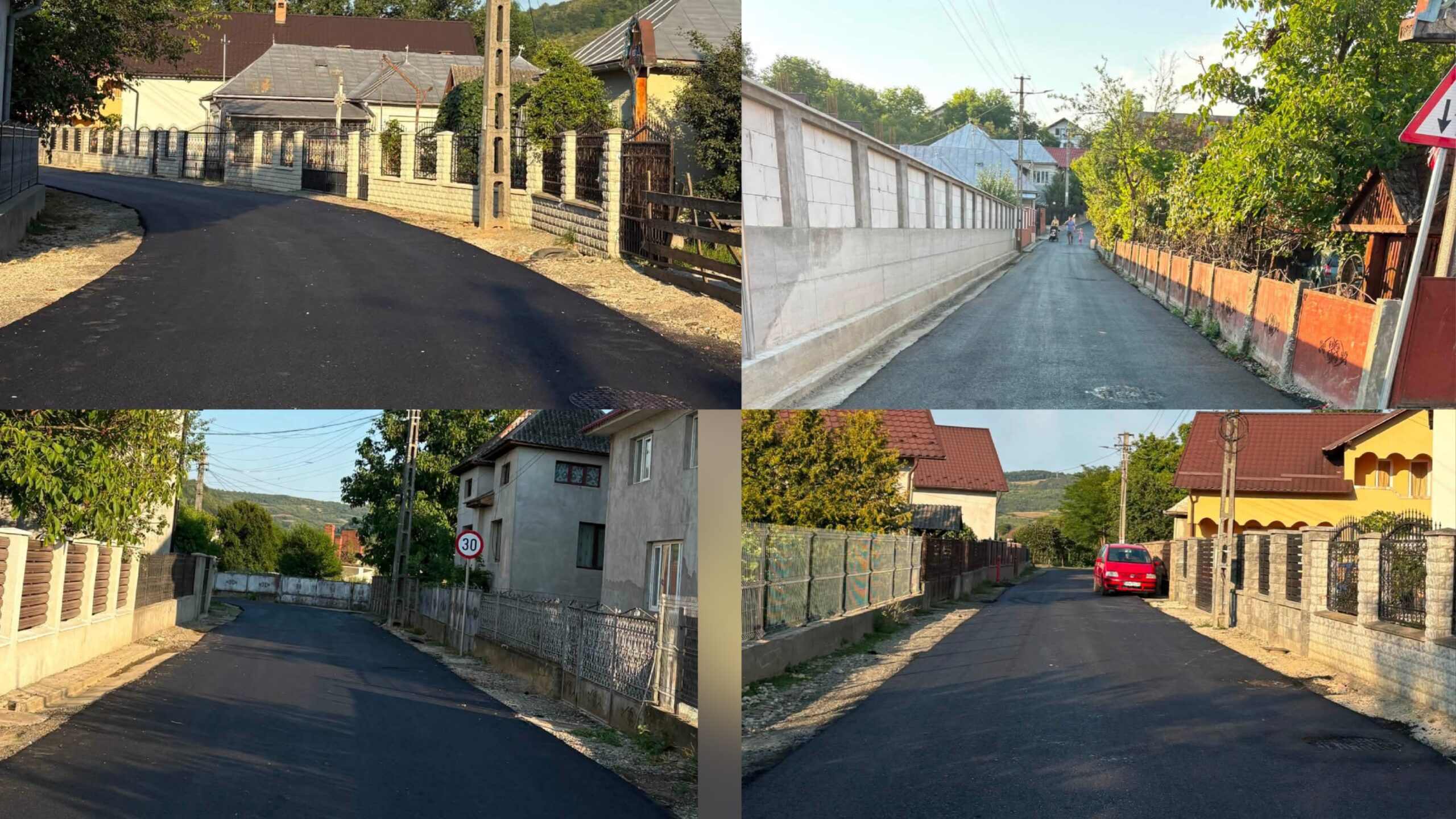  Străzile Corbenilor și Pustă din Căianu Mic au fost reasfaltate după lucrările la rețelele de utilități. FOTO