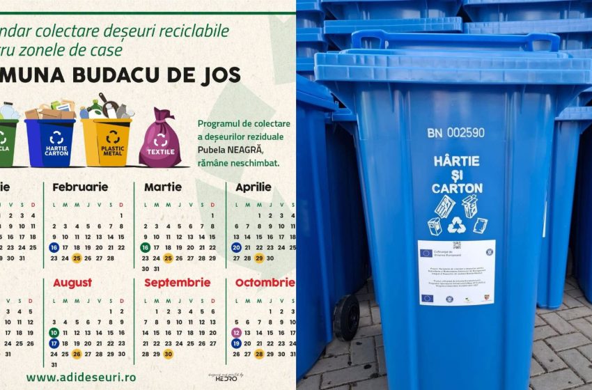  LUNI, 17 AUGUST – COLECTAREA PUBELEI ALBASTRE ÎN BUDACU DE JOS!