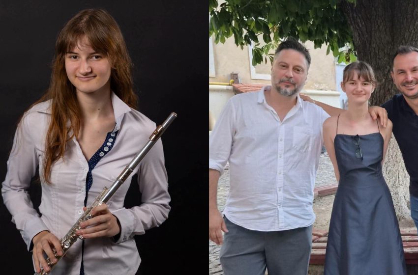  O vară dedicată muzicii și performanței pentru o tânără flautistă din Bistrița. FOTO