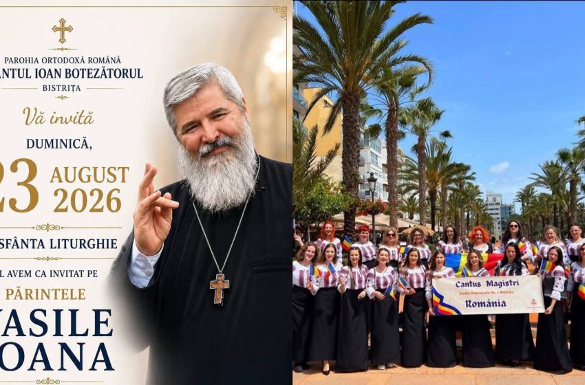  Părintele Vasile Ioana, duminică, la Sfânta Liturghie în Bistrița