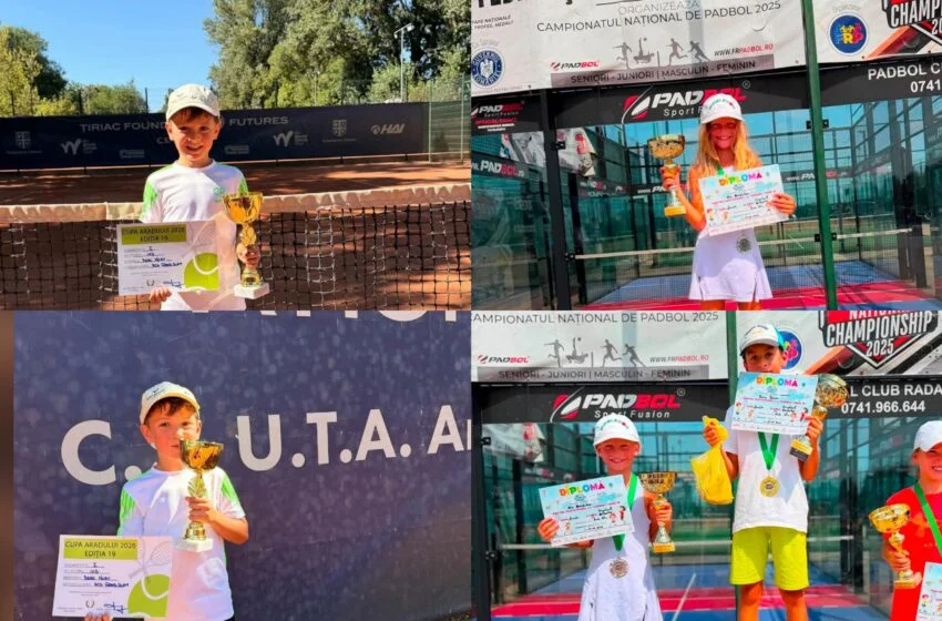  Tenis: Noah Deak și Eva Burduhos, performanțe în premieră pentru GS TennisClub Bistrița. FOTO