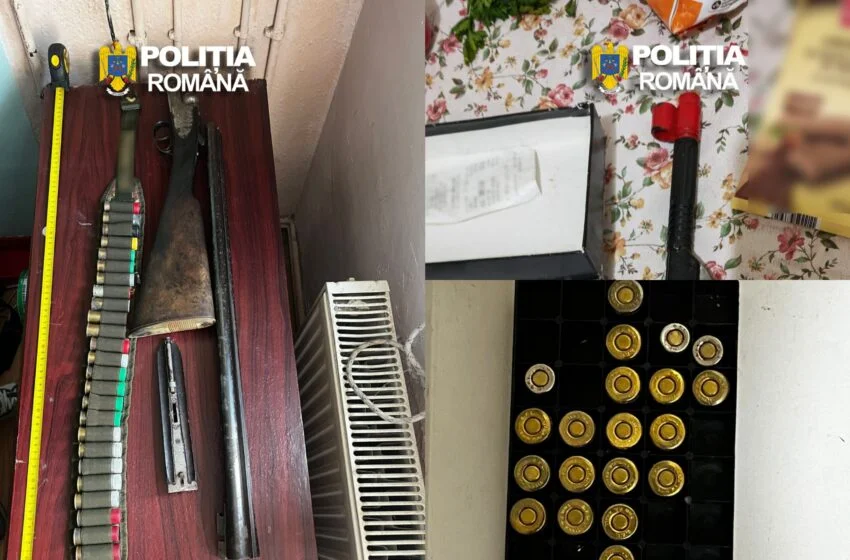  Bărbat de 50 de ani din Bistrița reținut pentru trafic cu arme și contrabandă calificată. FOTO