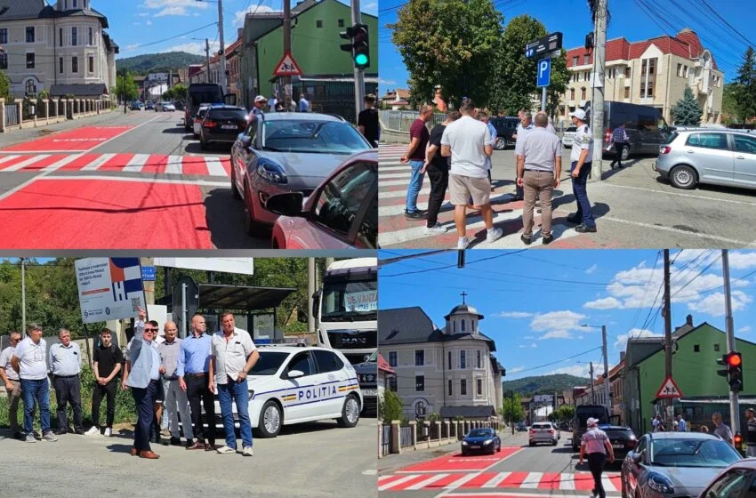  Sistemul inteligent de control al traficului din Năsăud a devenit funcțional. FOTO