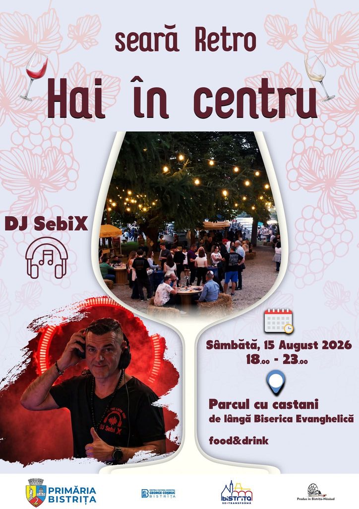  Hituri de neuitat și o seară retro în centrul Bistriței