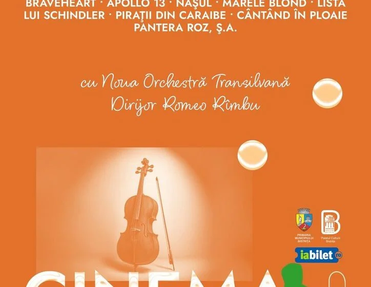  „Cinema în concert”, la Palatul Culturii din Bistrița