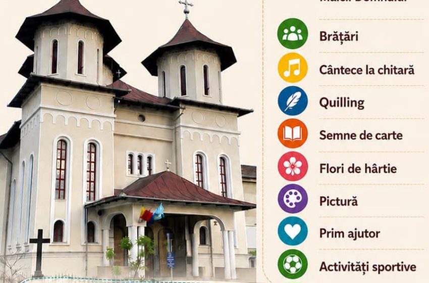  Copilărie binecuvântată în vacanță! Parohia „Sfânta Treime” din Bistrița organizează ediția aniversară a școlii de vară