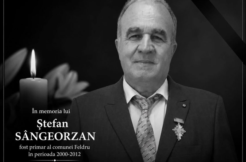  Primăria Feldru, mesaj de condoleanțe după decesul fostului primar Ștefan Sângeorzan