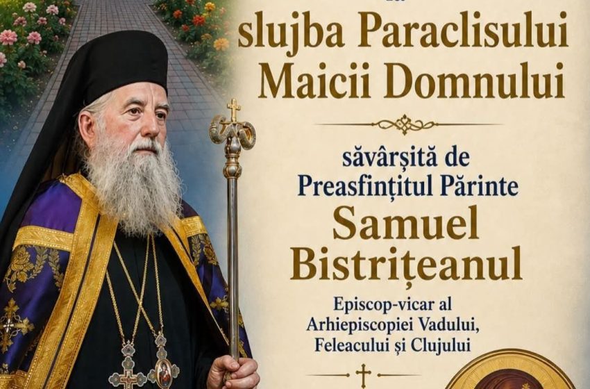  Rugăciune și binecuvântare la Mijlocenii Bârgăului. PS Samuel Bistrițeanul va oficia Paraclisul Maicii Domnului