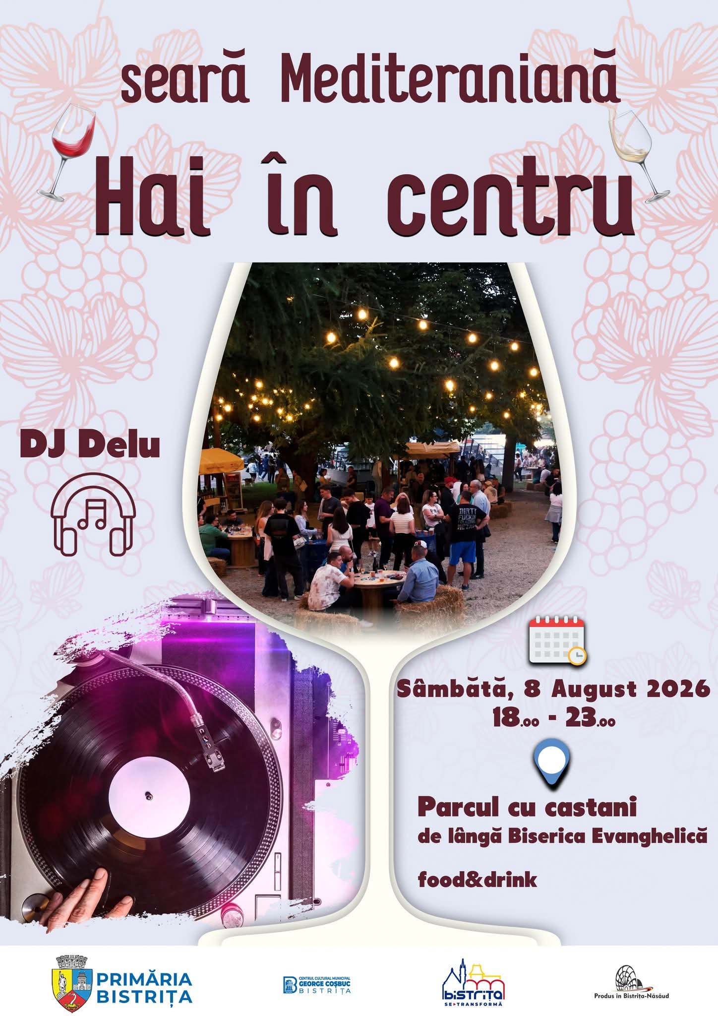  Seară mediteraneană în centrul Bistriței! DJ Delu mixează sâmbătă în Parcul cu Castani