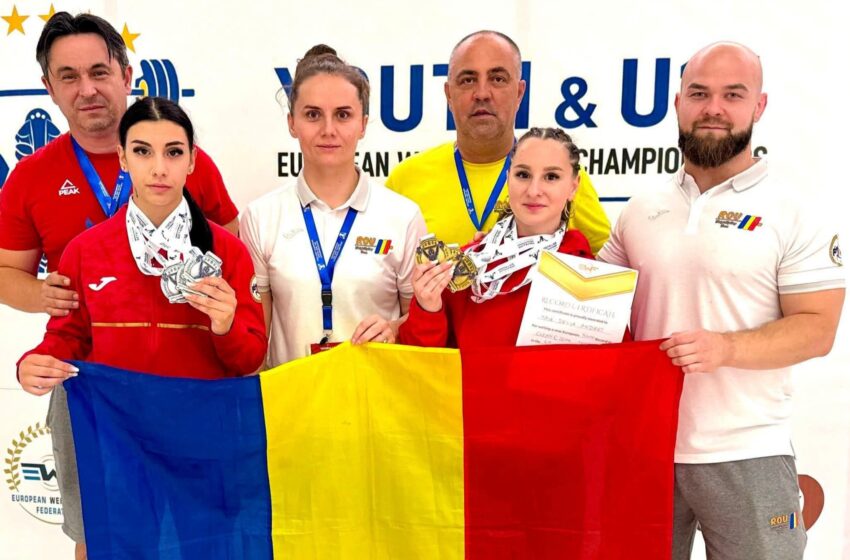  Adelina Lorint de la CSM Bistrița, trei medalii de argint pentru România la Europenele de Haltere!