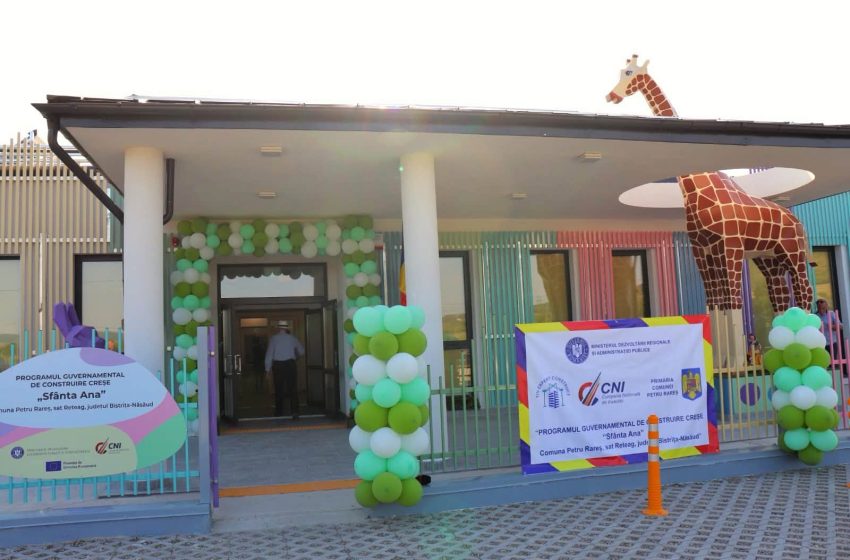  Premieră în mediul rural din Bistrița-Năsăud: Prima creșă construită de la zero în ultimii 30 de ani a fost inaugurată la Reteag