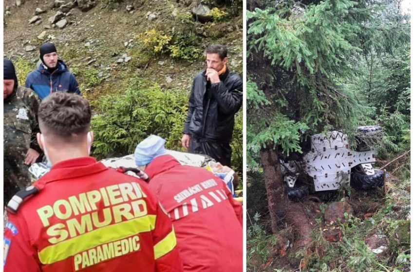  Accident cumplit în Parva: Un adolescent de 16 ani, în stare critică după ce s-a răsturnat cu ATV-ul