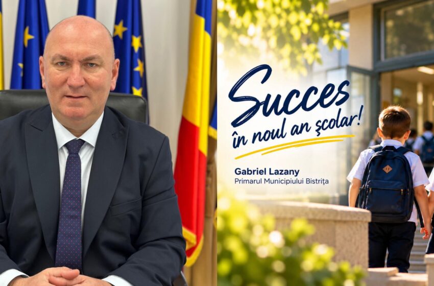  Gabriel Lazany, mesaj la început de an școlar: „Astăzi sună din nou clopoțelul!”