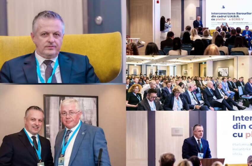  Alin Moruțan, decanul Baroului Bistrița-Năsăud, speaker la o importantă conferință internațională a avocaților, la Chișinău