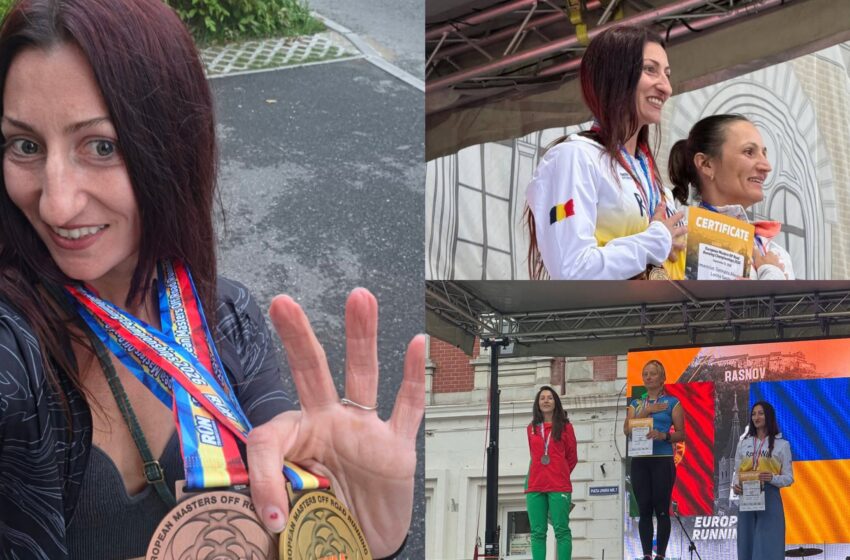  Bistrițeanca Georgeta Romanciuc, medalie de bronz la Campionatul European Masters de alergare off-road. FOTO