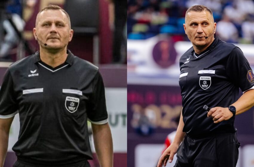  Minifotbal: Arbitrul bistrițean Paul Tămaș, delegat la EMF Champions League din Spania