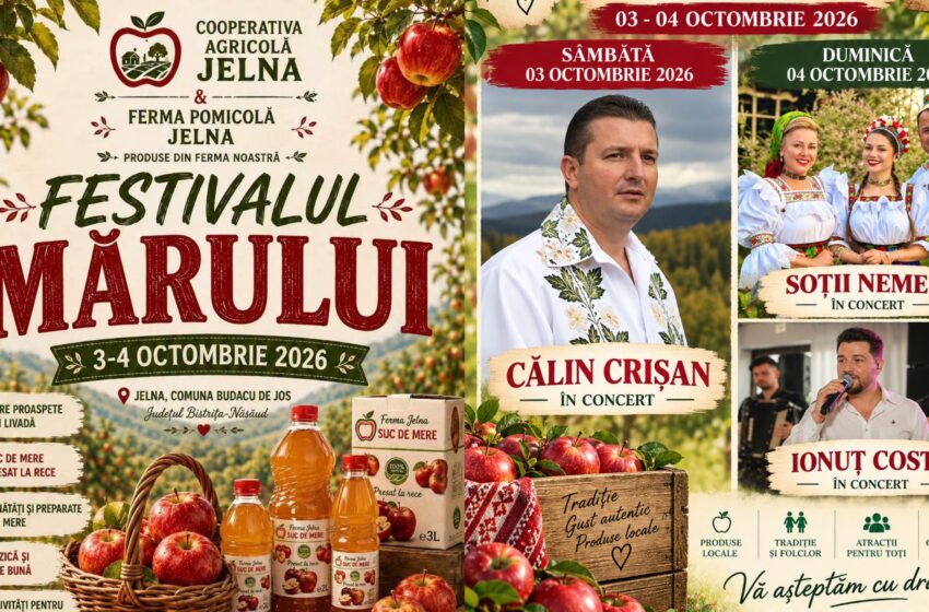  Călin Crișan, Soții Nemeș și Ionuț Coste, pe scena Festivalului Mărului de la Jelna