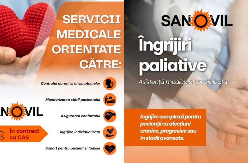  Îngrijirea paliativă la Clinica Sanovil Bistrița: confort, sprijin și grijă pentru pacienții cu afecțiuni cronice