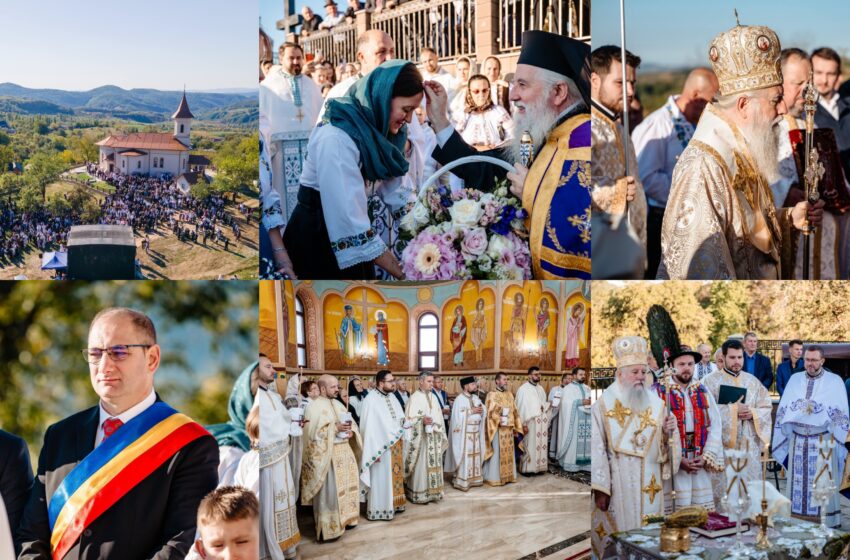  Biserica din Perișor, comuna Zagra, resfințită după patru ani de lucrări. Preotul paroh Florentin Moldovan, hirotesit iconom stavrofor
