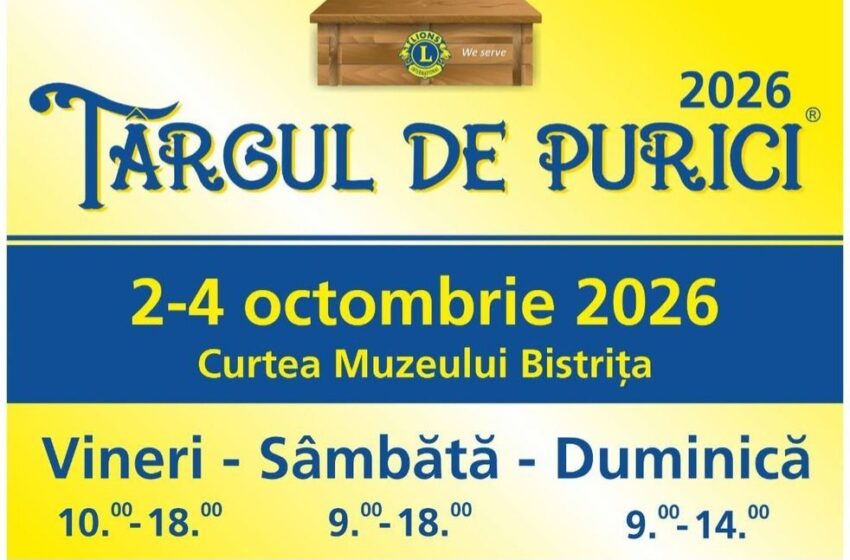  Târgul de Purici revine la Bistrița! Trei zile de obiecte, povești și surprize în curtea Complexului Muzeal Bistrița-Năsăud