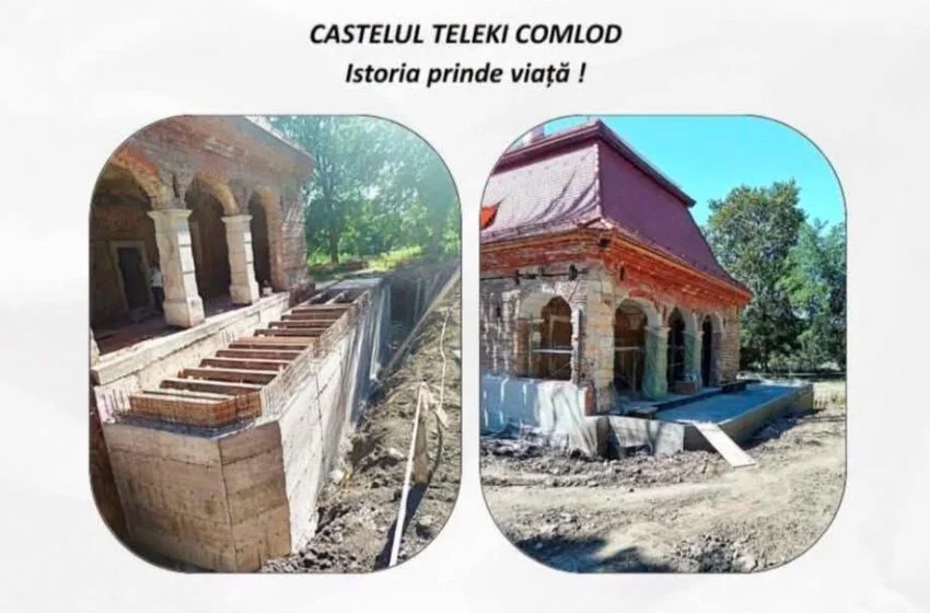  Castelul Teleki din Comlod renaște! Investiție de peste 51 de milioane de lei pentru un nou reper cultural al județului