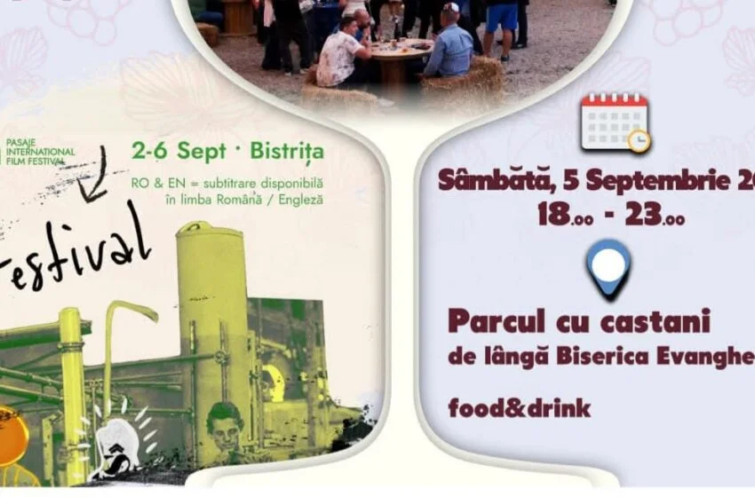  Seară românească în centrul Bistriței, în cadrul Festivalului Internațional de Film PASAJE