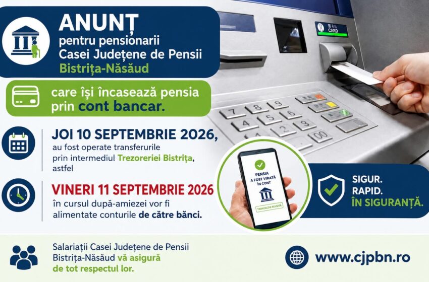  Banii de pensie ajung vineri în conturile bancare