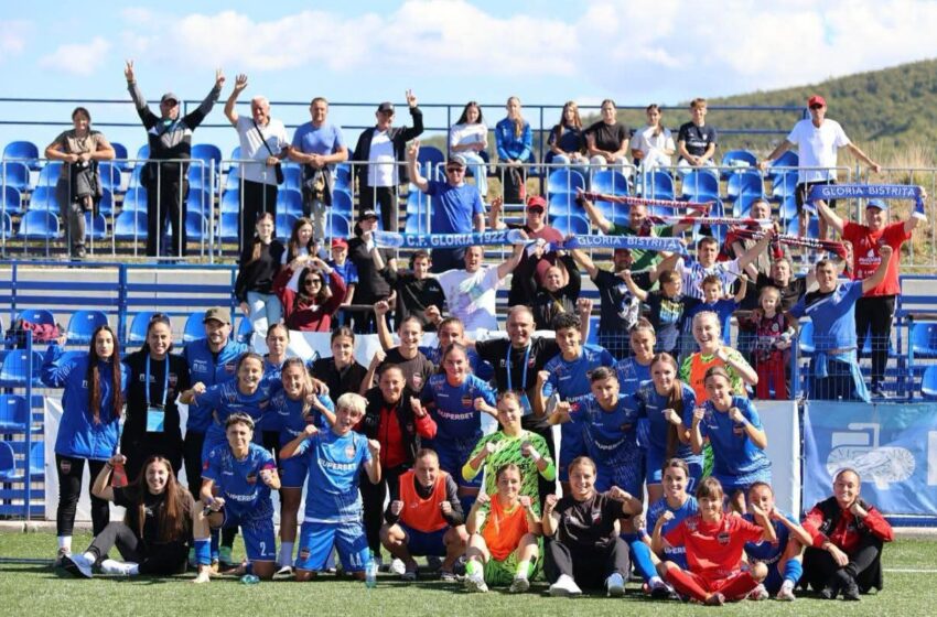  Superliga Feminină de fotbal: Se topiră ca prazu-n zamă: Gloria Bistrița vs U Craiova 13-1