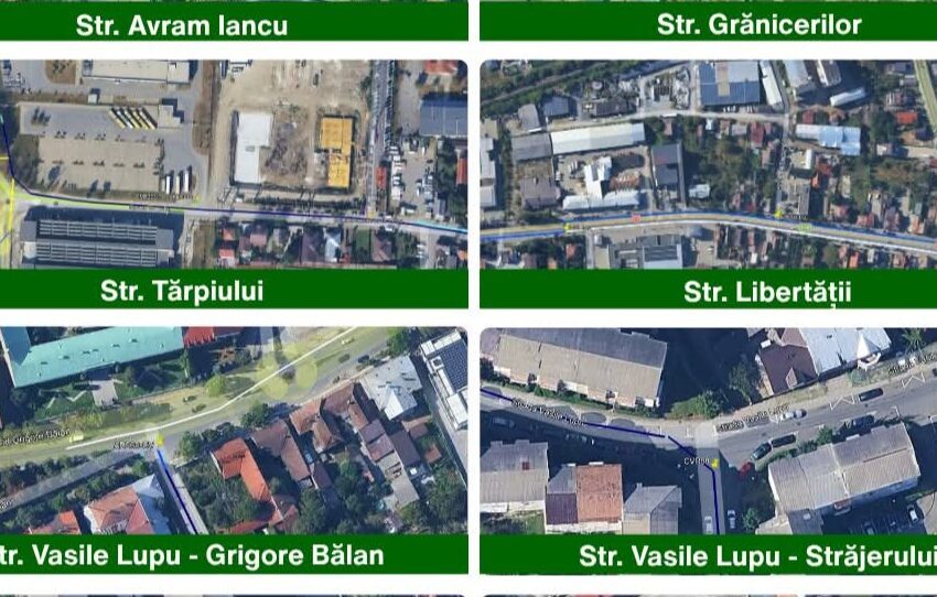  Lucrări în mai multe zone din Bistrița. Străzi și intersecții închise temporar