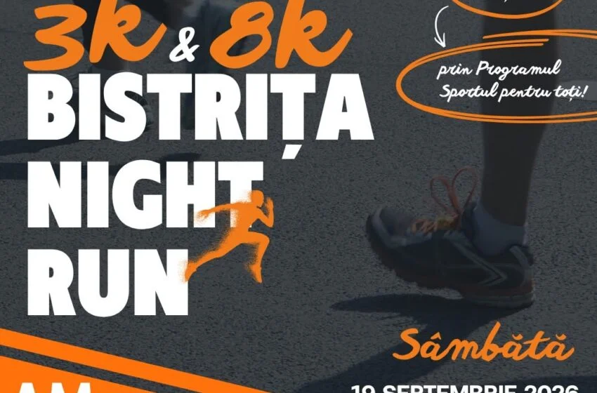  Primul concurs de alergare nocturnă din Bistrița-Năsăud va avea loc pe 19 septembrie