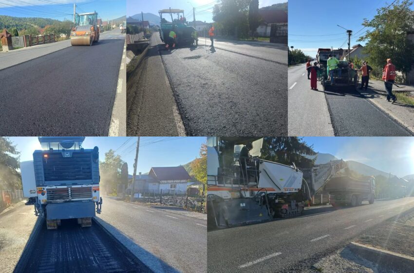  Lucrări de modernizare pe DN 17, în Bistrița-Năsăud. FOTO