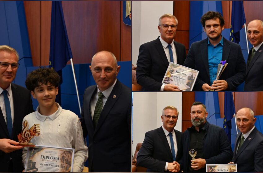  Instituția Prefectului a oferit Diplome de excelență pentru trei bistrițeni care inspiră prin talent, performanță și implicare. FOTO