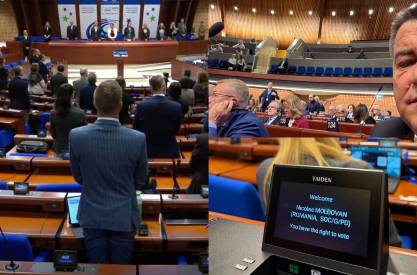 Nicolae Moldovan, primarul orașului Beclean, participă la sesiunea Congresului Autorităților Locale și Regionale de la Strasbourg. FOTO
