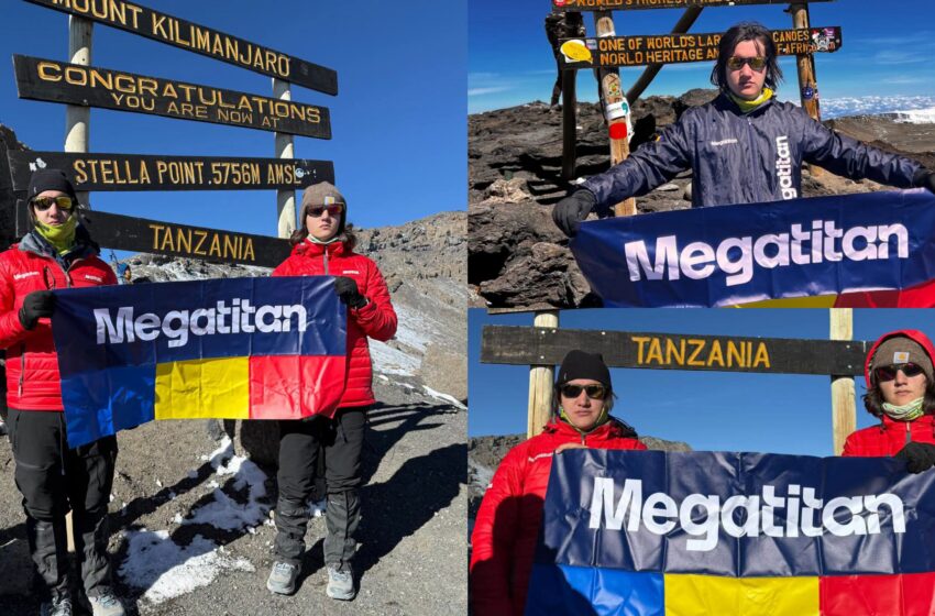  Megatitan, pe acoperișul Africii! O echipă din România a cucerit vârful Kilimanjaro, la 5.895 de metri