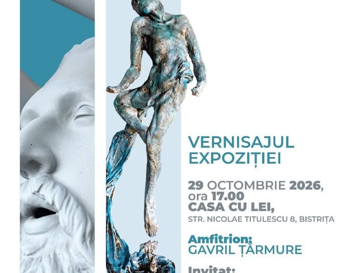  Expoziția de sculptură „forUman”, la Casa cu Lei din Bistrița. Vernisajul are loc joi